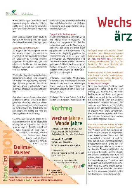 Nature First Kundenzeitung No.4 - bei Praxis Natur