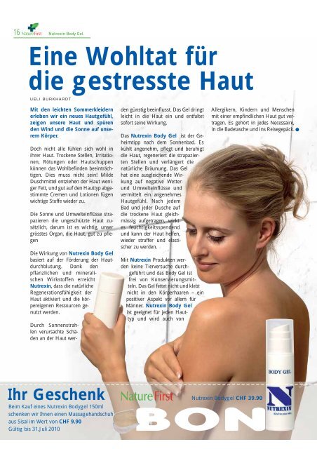 Nature First Kundenzeitung No.4 - bei Praxis Natur