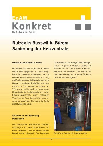 Coop: Nutrex in Busswil - EnAW