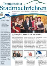 Mitteilungsblatt der Stadt Taunusstein | Ausgabe nr. 1 | Januar