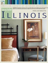 Spring 2008 - American Society of Interior Designers, Illinois Chapter