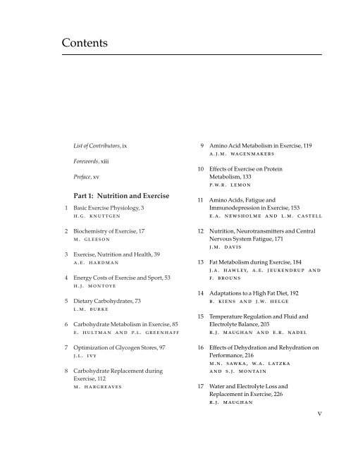 NUTRITION IN SPORT - Index of