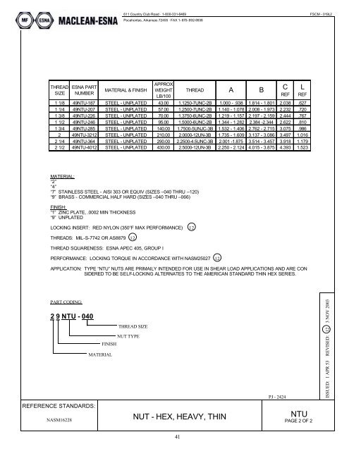 catalog 9203-1 - MacLean Fogg Component Solutions