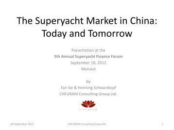 The Superyacht Market in China: Today and Tomorrow - Marine Money