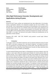 Ultra High Performance Concrete: Developments ... - CONTEC ApS