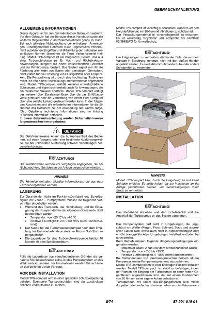 TPS-Compact Turbopump