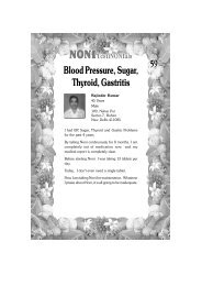 Blood Pressure, Sugar, Thyroid, Gastritis - World Noni Research ...