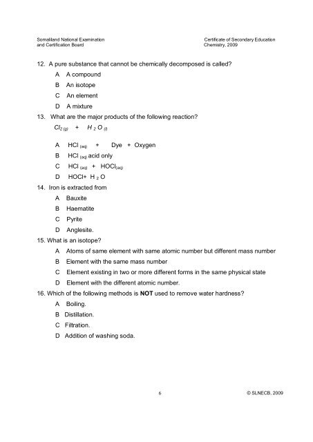 SL-F4-Chemistry-2009-exam-pdf - Webs