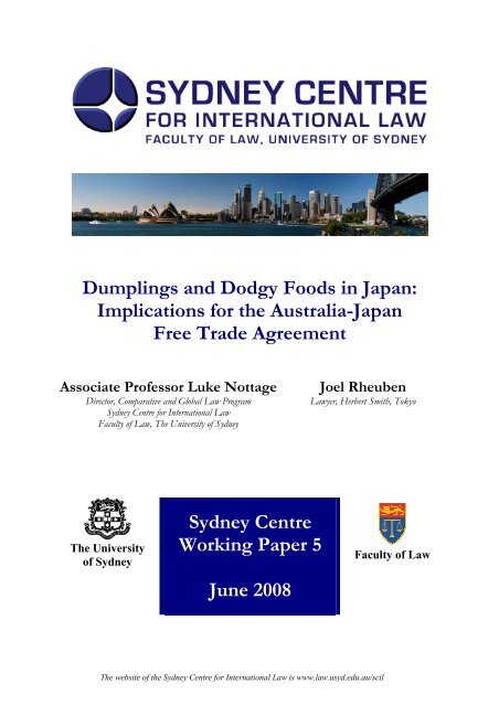 Dumplings and Dodgy Foods in Japan - The University of Sydney