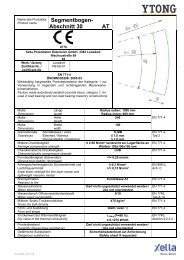 Segmentbogen- Abschnitt 30 AT - Ytong