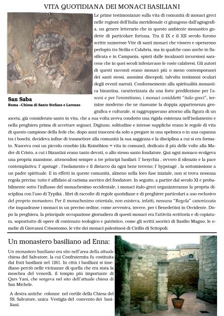 I Basiliani ad Enna, la rievangelizzazione, la grotta - Il Campanile ...