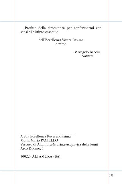 quaderno sinodo VII.pdf - Diocesi Altamura - Gravina - Acquaviva ...