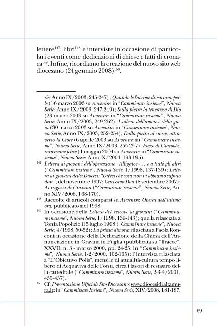 quaderno sinodo VII.pdf - Diocesi Altamura - Gravina - Acquaviva ...