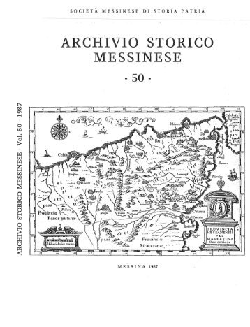 archivio storico messinese - 50 - Società Messinese di Storia Patria