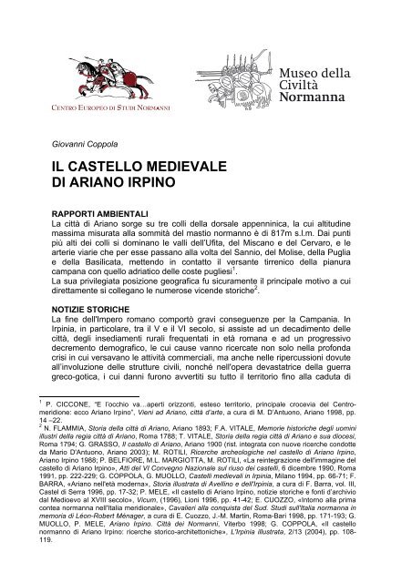 il castello medievale di ariano irpino - Museo della Civiltà Normanna