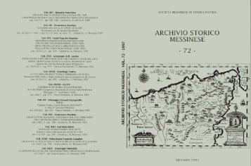 archivio storico messinese 72 - Società Messinese di Storia Patria