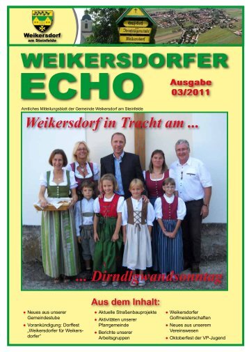 Ausgabe 03/2011 - in der Gemeinde Weikersdorf