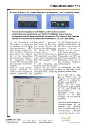 Protokollkonverter NPC - NORMA systems