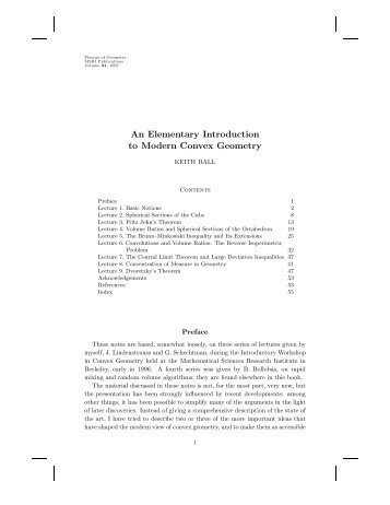 An Elementary Introduction to Modern Convex Geometry