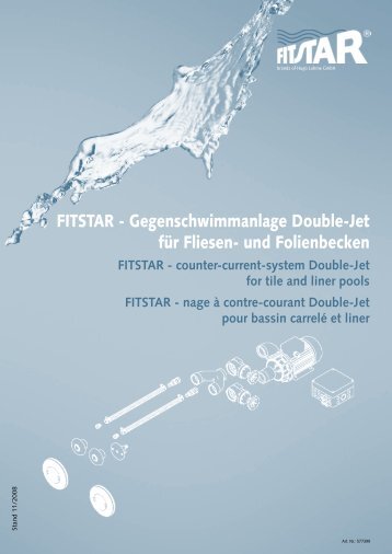 FITSTAR - Gegenschwimmanlage Double-Jet für Fliesen- und ...