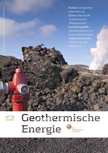 Zeitschrift „Geothermische Energie“ - Geothermie