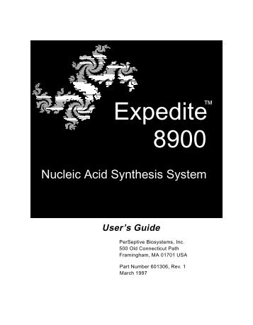Expedite™ 8900 Nucleic Acid Synthesis - Applied Biosystems