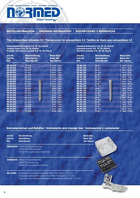 ANKLE FIX System 4.0 ANKLE FIX System 4.0 ... - Stratmed.co.za