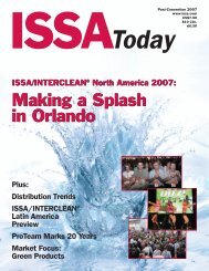 November/December 2007: Post-Convention - ISSA