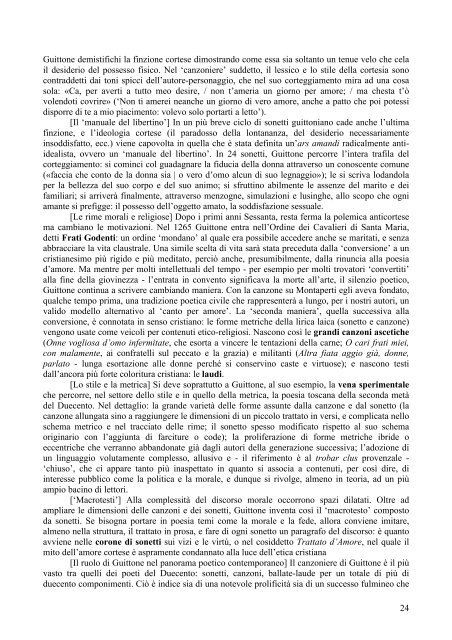 Letteratura italiana: dalle Origini alla morte di ... - Claudio Giunta