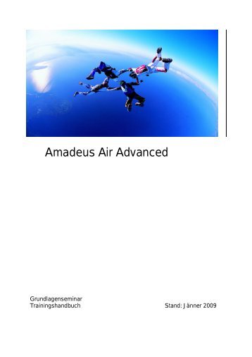 Trainingsunterlagen Air Advanced - Amadeus