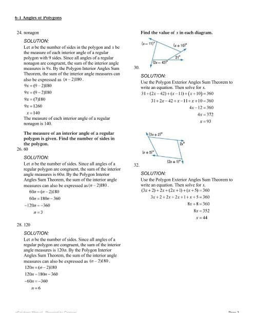 6 1 Angles Of Polygons