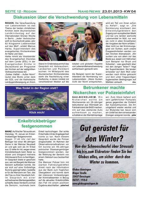 Nahe-News 23.01.2013 - KW 04