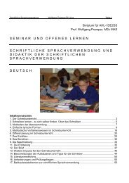 SCHRIFTLICHE SPRACHVERWENDUNG - Wolfgang Pramper