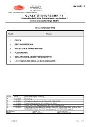 QUALITÄTSVORSCHRIFT - ZIZALA Lichtsysteme GmbH