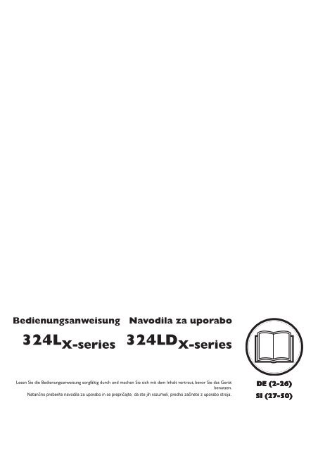 OM, 324 L X-series, 324 LD X-series, 2008-04, DE, SI - Husqvarna