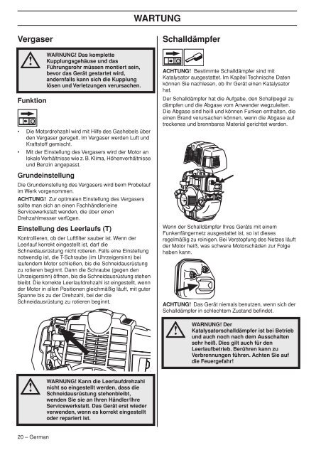 OM, 324 L X-series, 324 LD X-series, 2008-04, DE, SI - Husqvarna