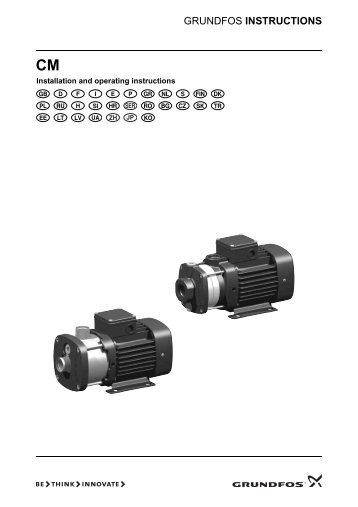 GRUNDFOS INSTRUCTIONS - Burt Process Equipment