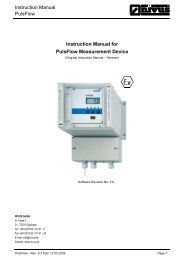 Instruction Manual for PulsFlow Measurement Device - NIVUS GmbH