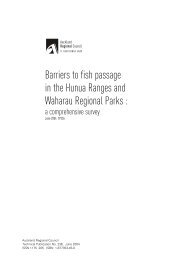 TP236 Barriers to fish passage in the Hunua - Auckland Regional ...