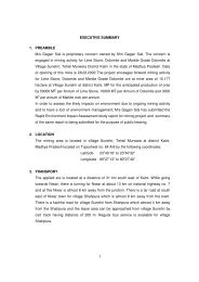 EXECUTIVE SUMMARY 1. PREAMBLE M/s Gagan Sial - Madhya ...