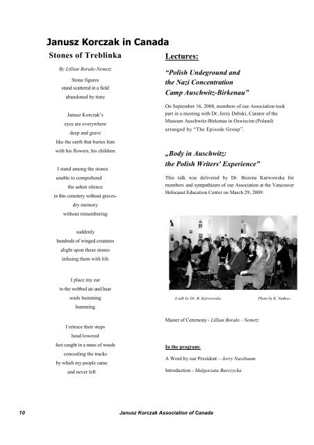 Newsletter #6 - Janusz Korczak Association