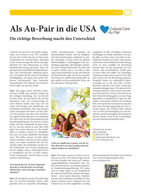 Nix für Herausforderung Amerika Weltreise nach dem Abi Viva ...