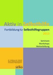 Aktiv in Selbsthilfe - SEKIS Berlin