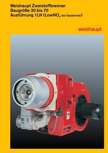 Brennerauswahl Zweistoffbrenner Typen RGL 70 ... - Weishaupt
