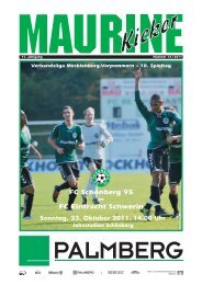 Maurine-Kicker 13/2011 - FC Schönberg 95