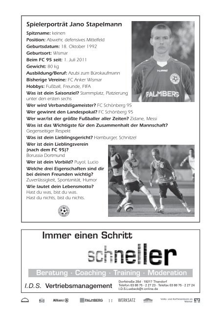 Maurine-Kicker 13/2011 - FC Schönberg 95