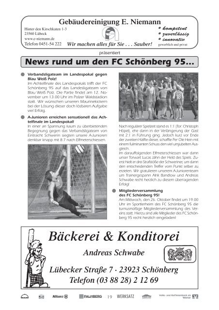 Maurine-Kicker 13/2011 - FC Schönberg 95