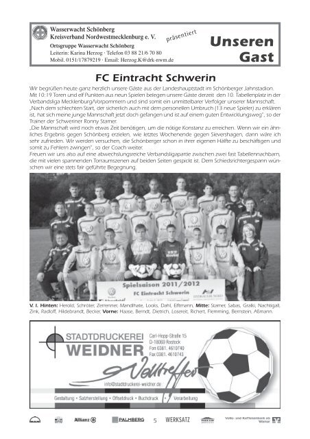 Maurine-Kicker 13/2011 - FC Schönberg 95