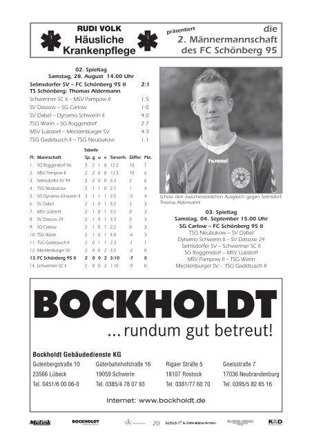 Maurine-Kicker 12/2010 - FC Schönberg 95