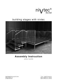 Nivtec Assembly instructions 2009 - Chameleon